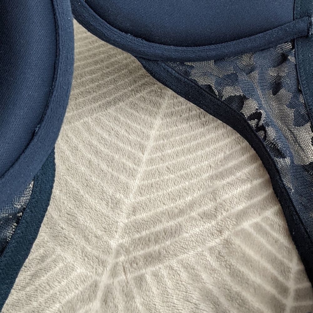LA SENZA Remix navy padded bra 36C B002 - Picture 2 of 7